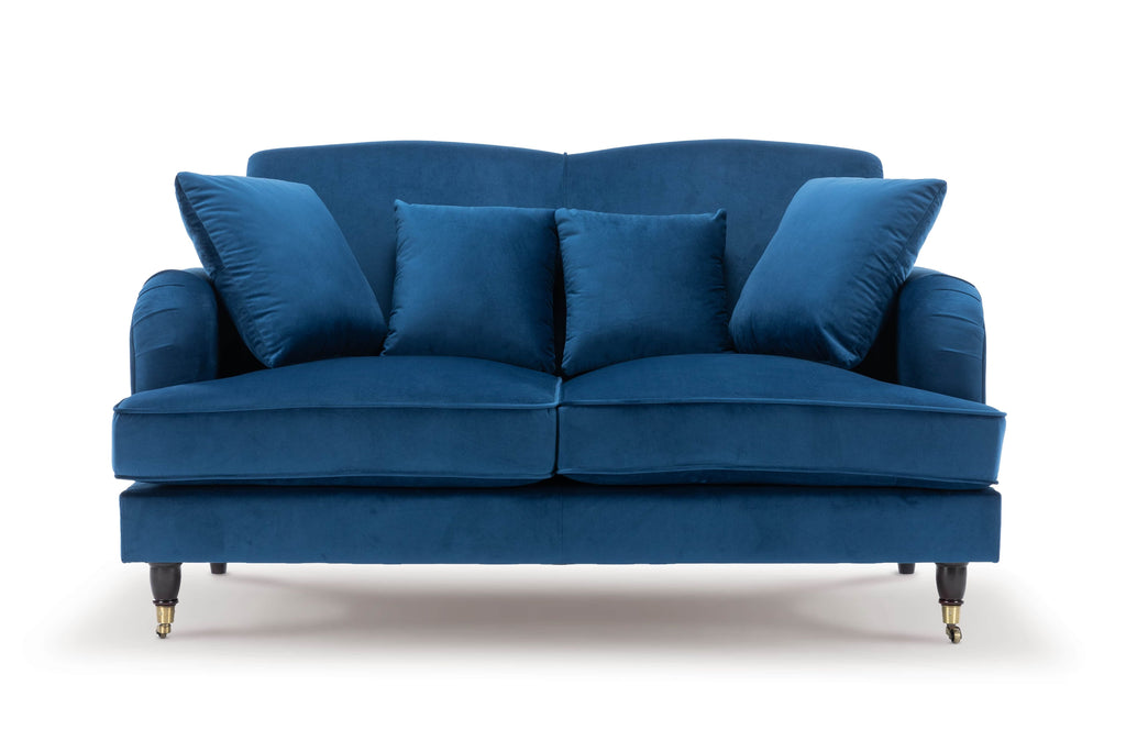 Velvet Blue 2 Seater Ashton Sofa