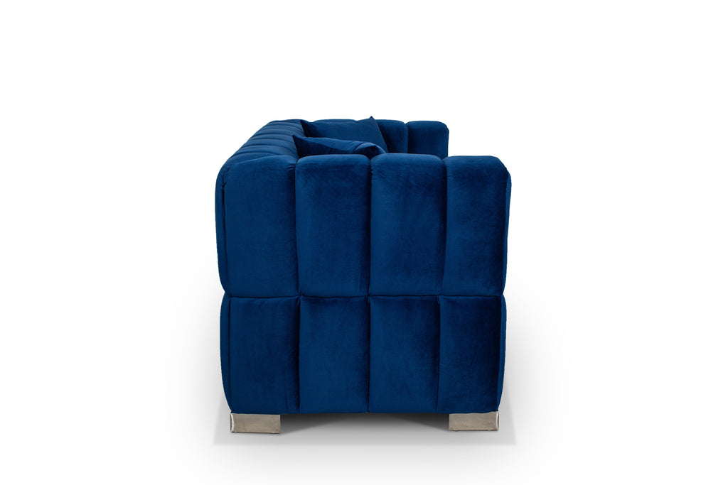 Velvet Blue 2 Seater Rochford Sofa