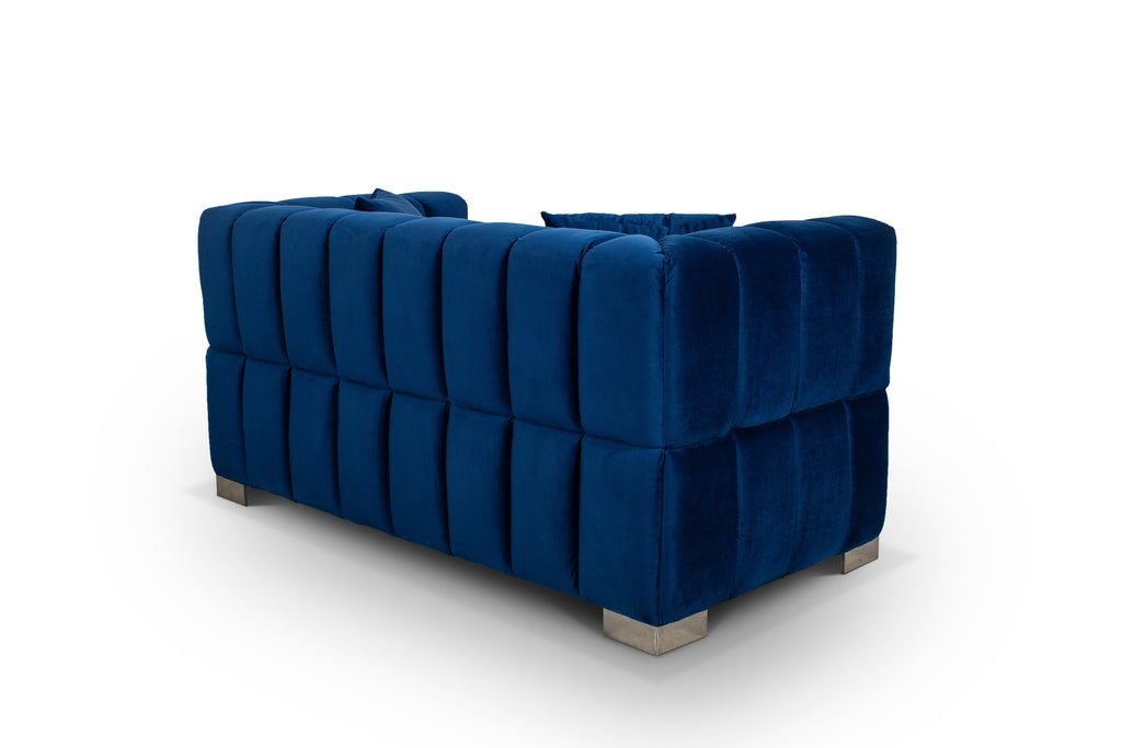 Velvet Blue 2 Seater Rochford Sofa