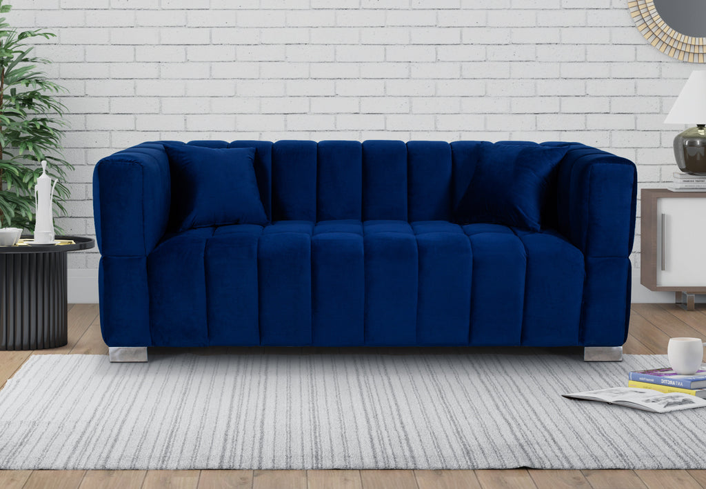 Velvet Blue 3 Seater Rochford Sofa