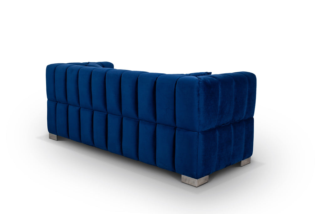 Velvet Blue 3 Seater Rochford Sofa