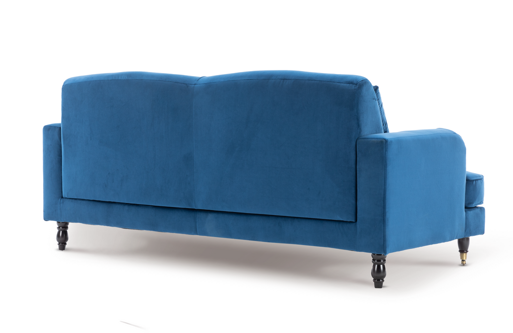 Velvet Blue 3 + 2 Seater Ashton Sofa Set