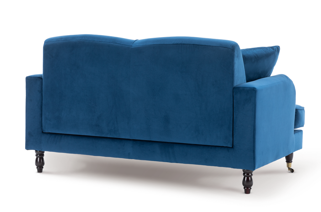 Velvet Blue 3 + 2 Seater Ashton Sofa Set