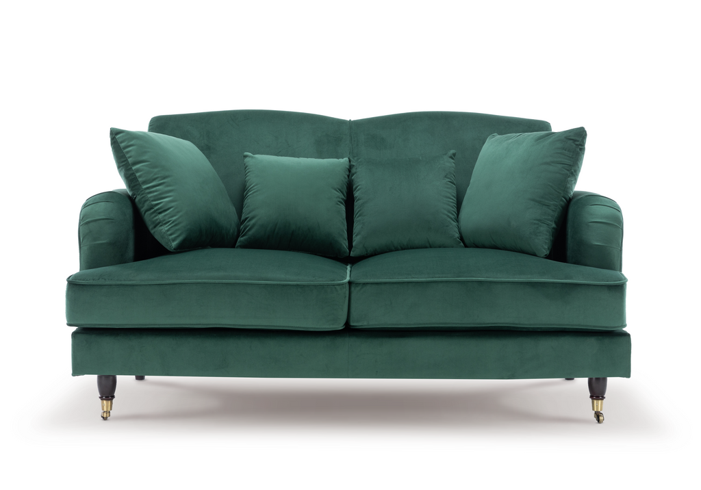 Velvet Bottle Green 2+3 Seater Ashton Sofa Set