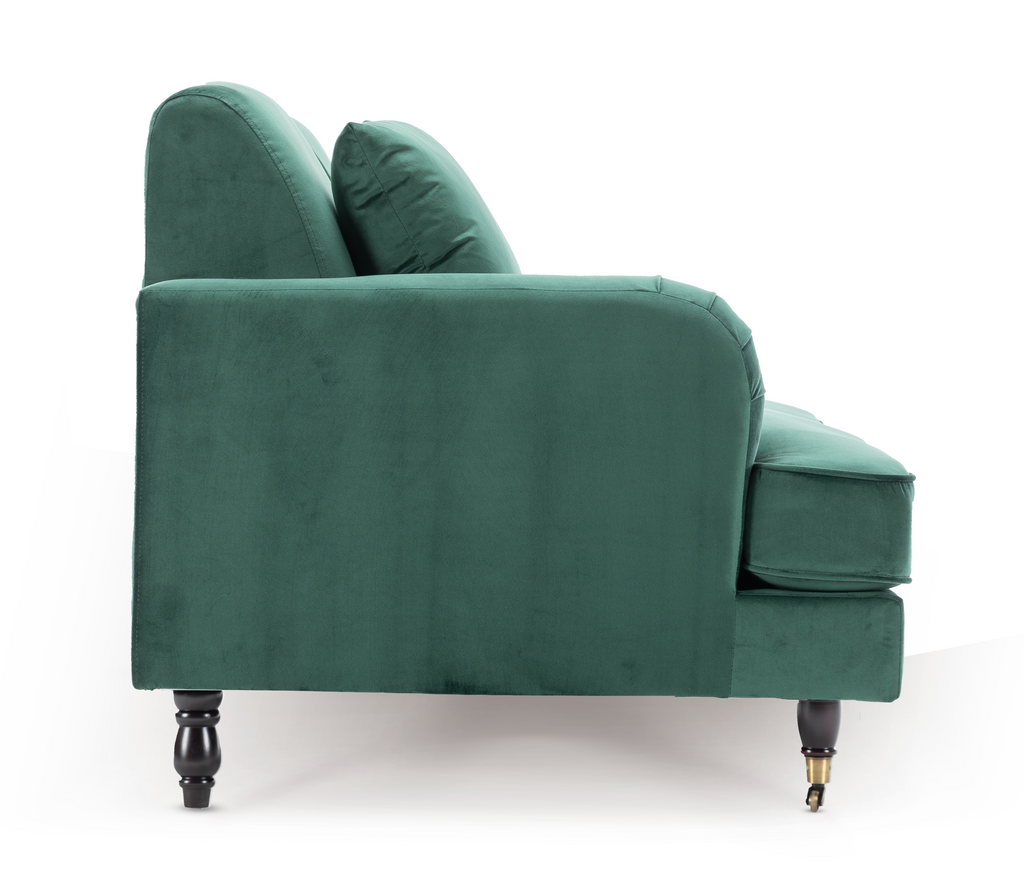 Velvet Bottle Green 2+3 Seater Ashton Sofa Set