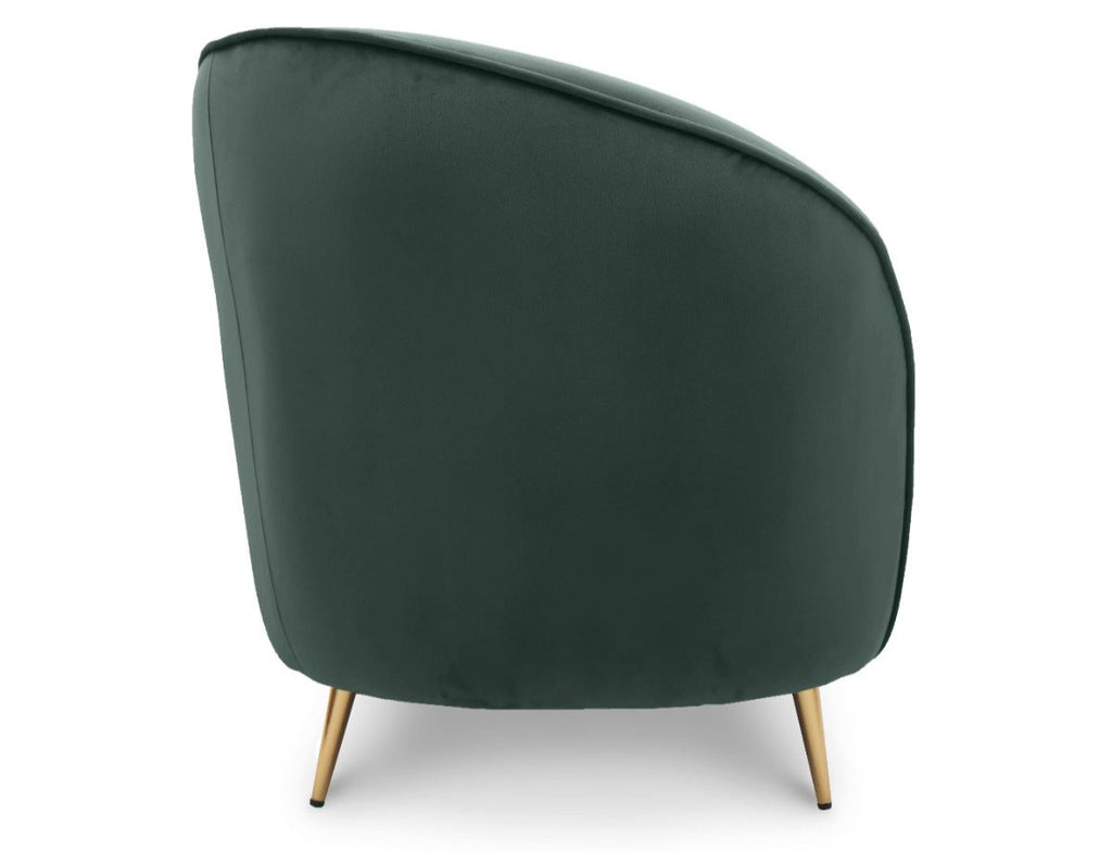 Velvet Bottle Green Sofia 2 + 1 Seat Sofa Set