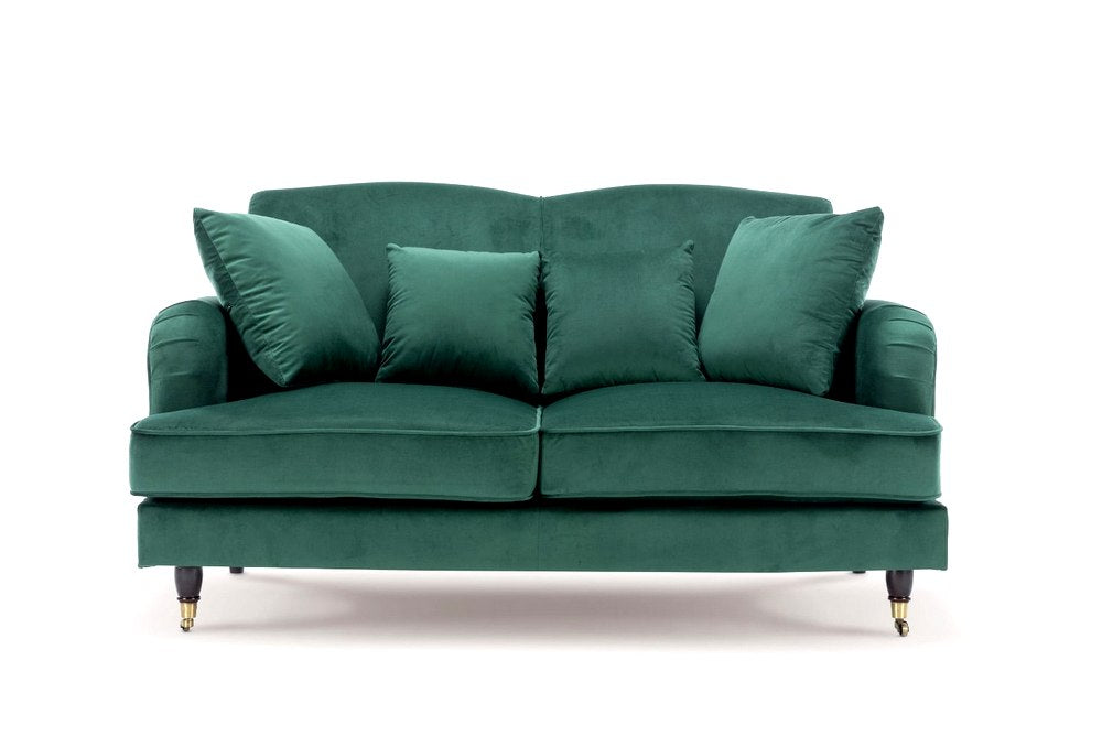 Velvet Emerald Green 2 Seater Ashton Sofa