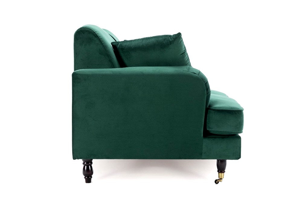 Velvet Emerald Green 2 Seater Ashton Sofa