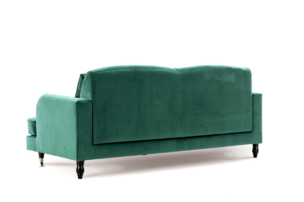 Velvet Emerald Green 3 Seater Ashton Sofa