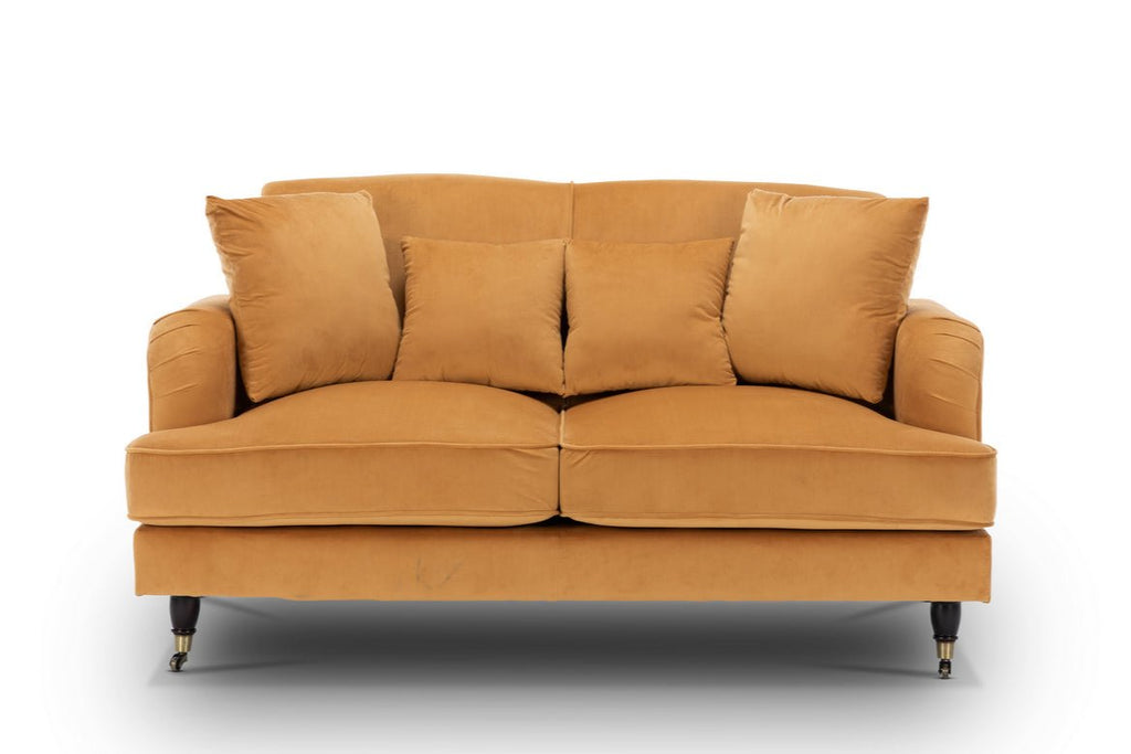 Velvet Gold 2 Seater Ashton Sofa