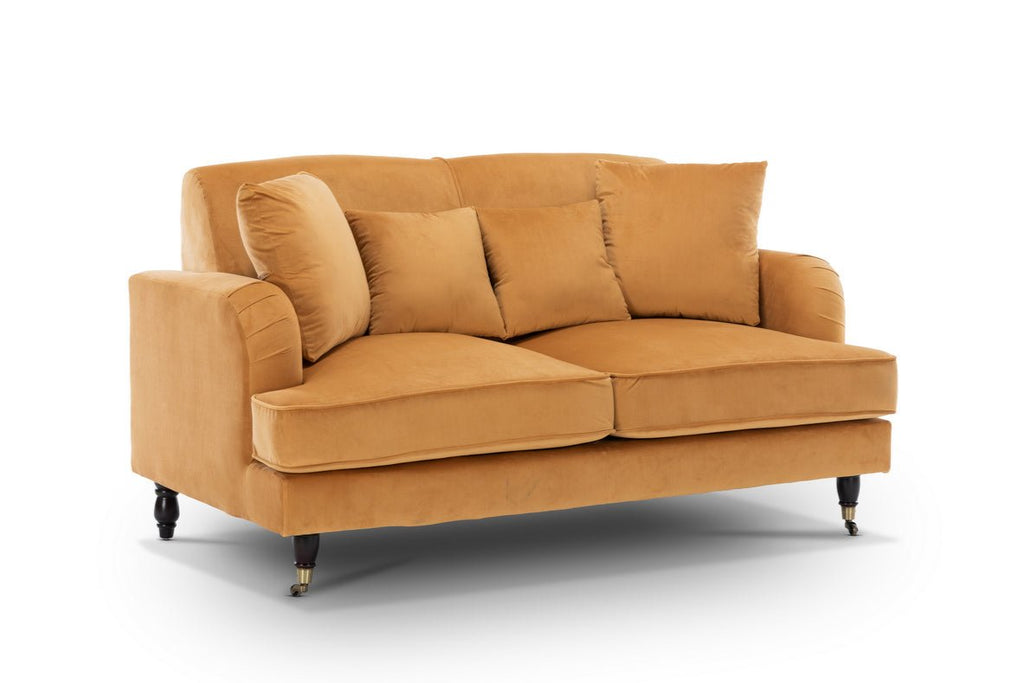 Velvet Gold 2 Seater Ashton Sofa