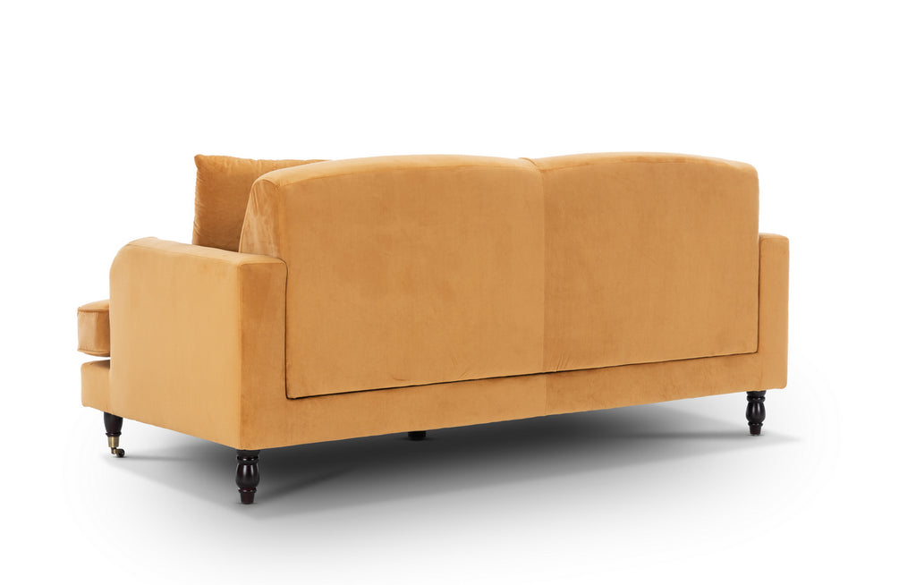 Velvet Gold 3 Seater Ashton Sofa