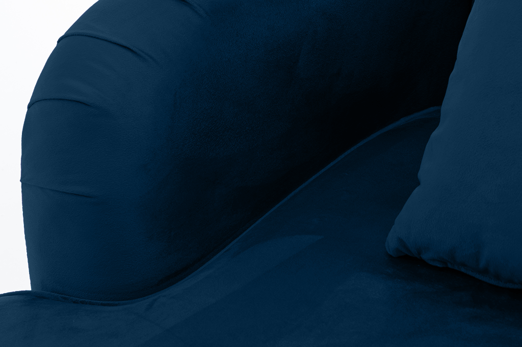 Velvet Blue Modular Corner Sofa 2C3/3C2 ASHTON