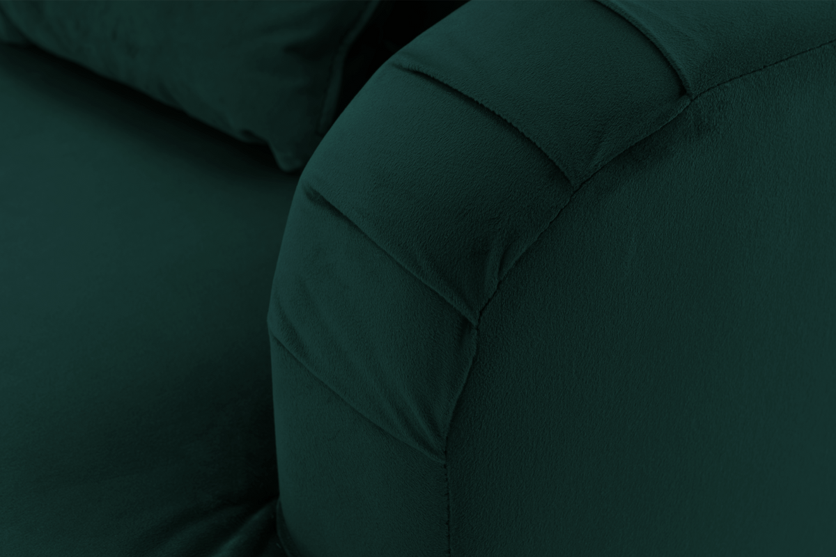 Velvet Bottle Green Modular Corner Sofa 2C3/3C2 ASHTON