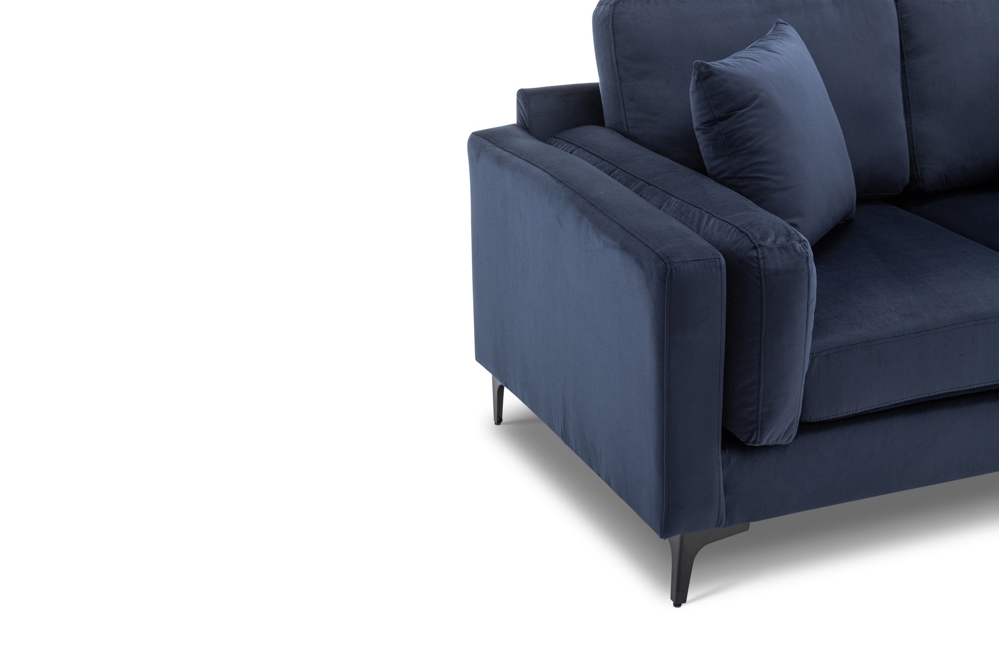 2 Seater Marghera Navy Blue Velvet Sofa – Lovesofas