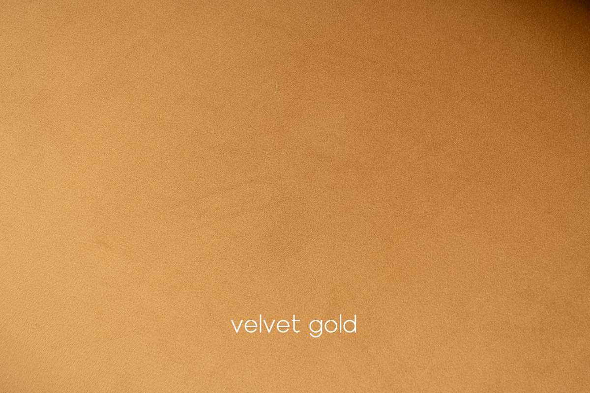 Gold velvet swatch sample