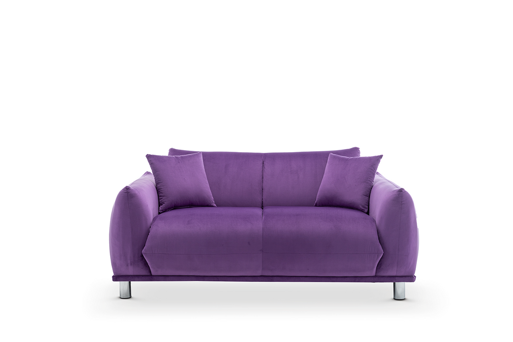 Velvet Purple 2 Seater Murano Sofa