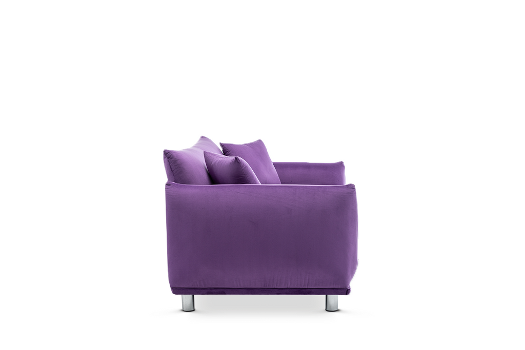 Velvet Purple 2 Seater Murano Sofa