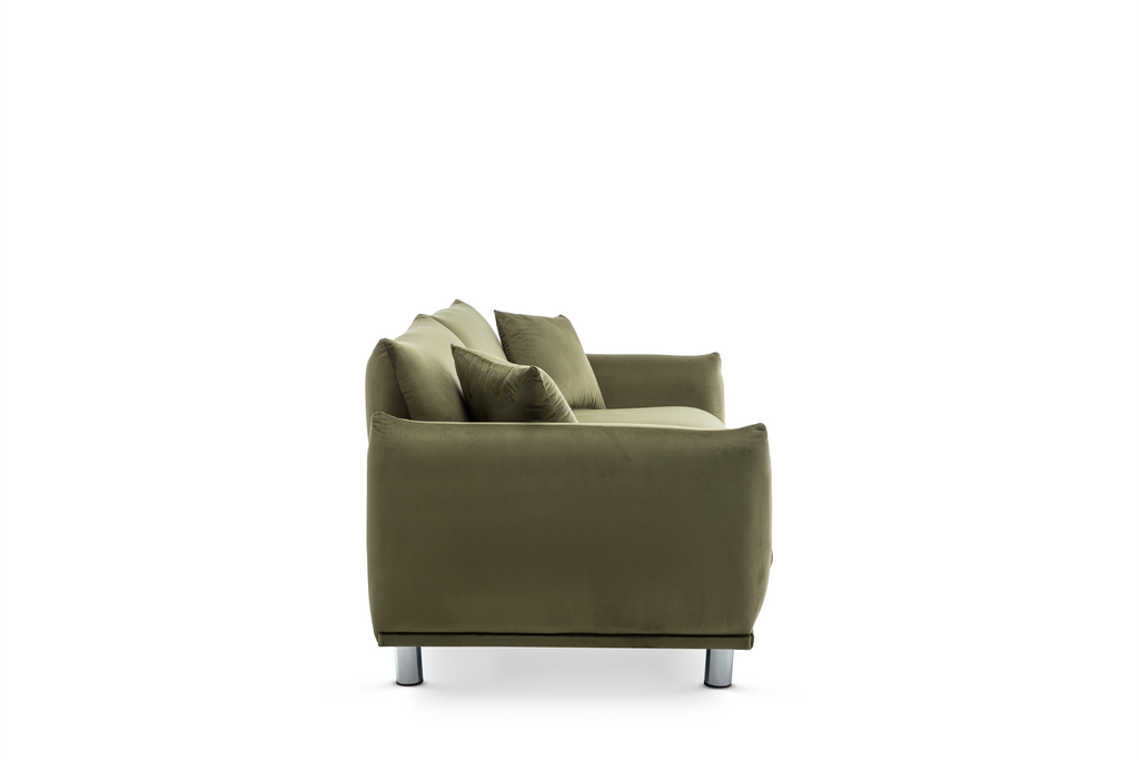 Velvet Sage Green 3 Seater Murano Sofa