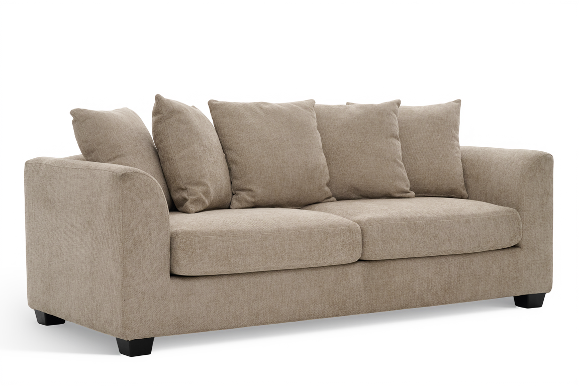 Beige Chenille 3 Seater Sofa CHLOE