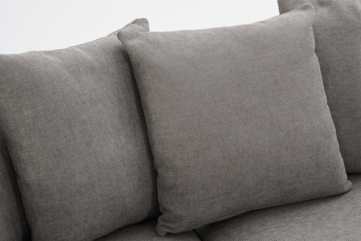 Grey Chenille 2C1 Corner Sofa with Chaise CHLOE