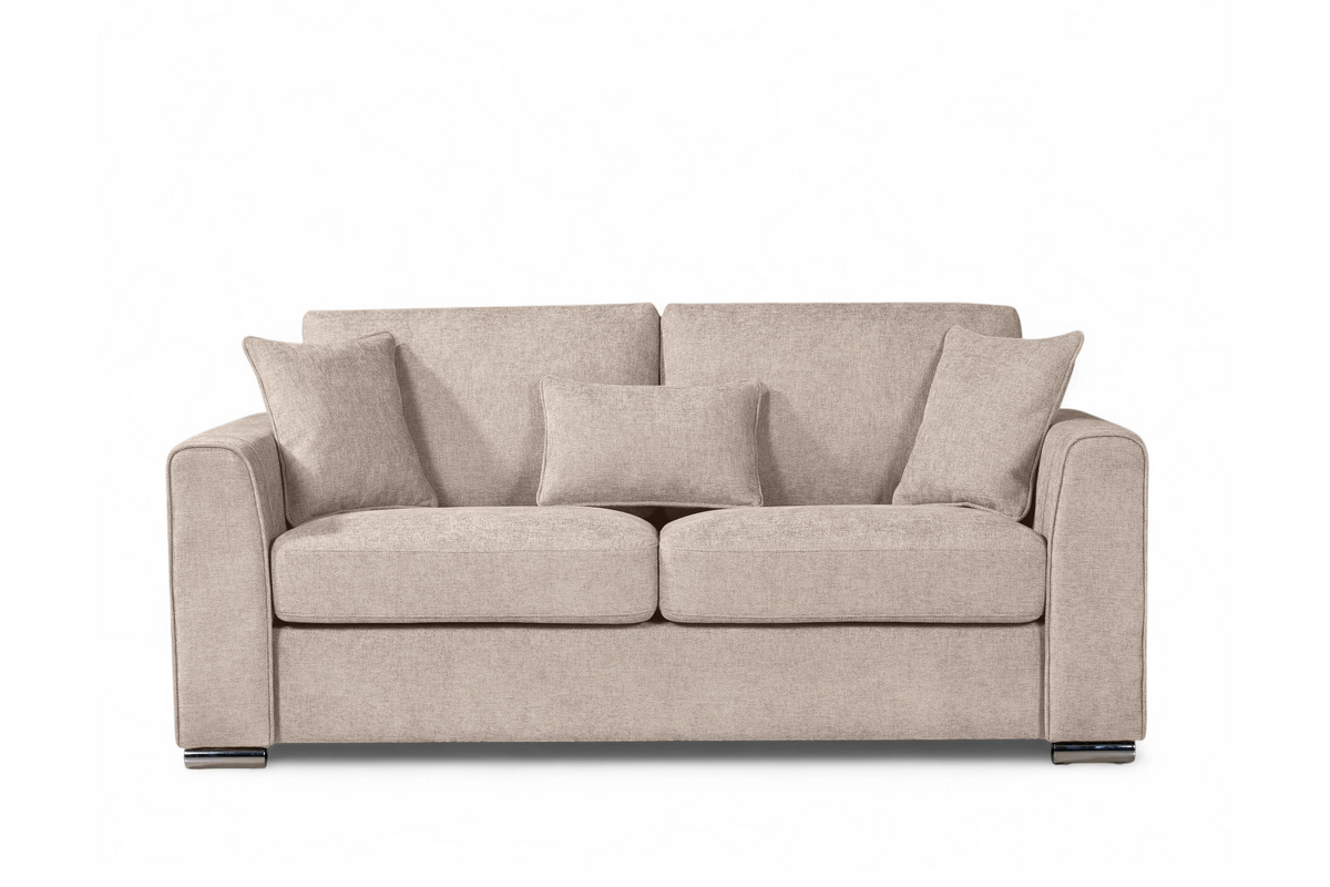 2 seater sofa upholstered in woven chenille