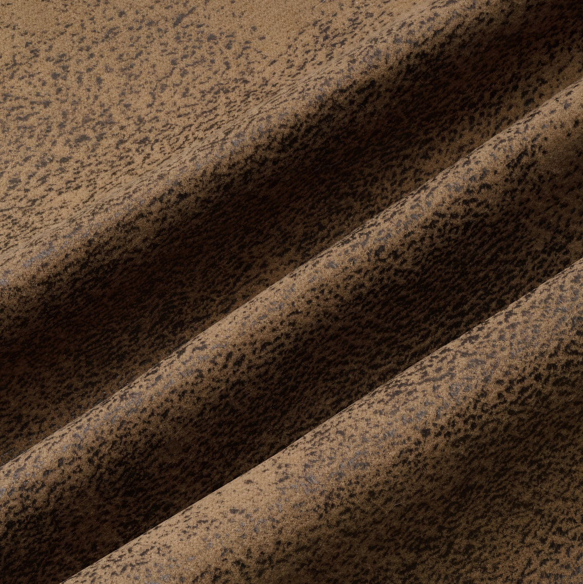 Faux Leather Suede Brown Fabric Swatch